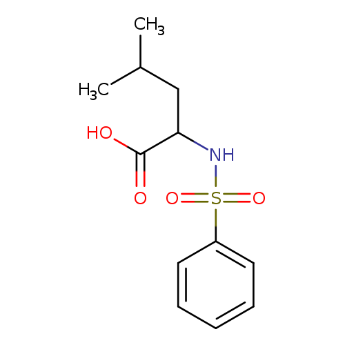 4-Methyl-2-(phenylsulfonamido)pentanoic acid
