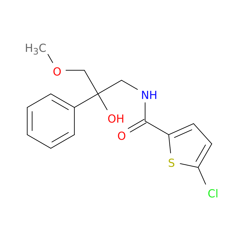 5-chloro-N-(2-hydroxy-3-methoxy-2-phenylpropyl)thiophene-2-carboxamide