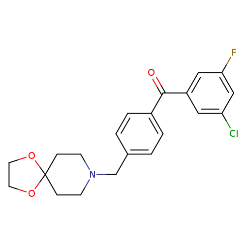(4-(1,4-Dioxa-8-azaspiro[4.5]decan-8-ylmethyl)phenyl)(3-chloro-5-fluorophenyl)methanone