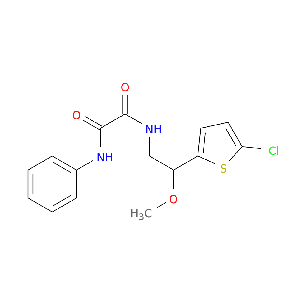 N-[2-(5-chlorothiophen-2-yl)-2-methoxyethyl]-N'-phenylethanediamide
