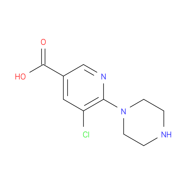 5-Chloro-6-piperazin-1-yl-nicotinic acid