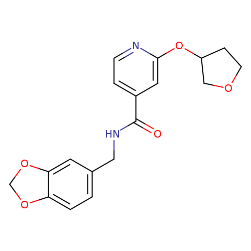 N-[(2H-1,3-benzodioxol-5-yl)methyl]-2-(oxolan-3-yloxy)pyridine-4-carboxamide