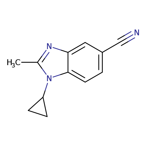 1-Cyclopropyl-2-methyl-1,3-benzodiazole-5-carbonitrile