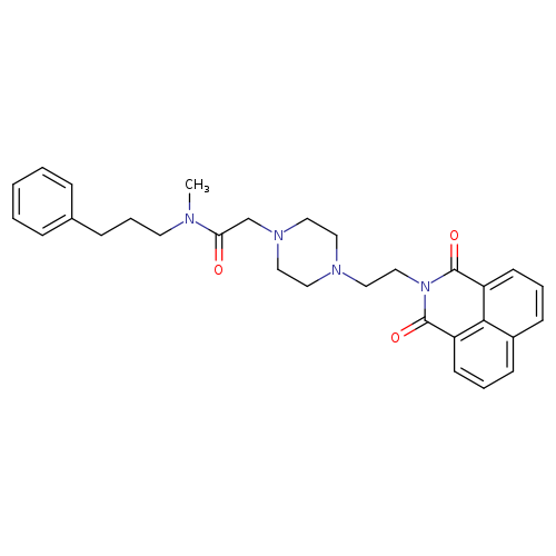 2-[4-(2-{2,4-dioxo-3-azatricyclo[7.3.1.0^{5,13}]trideca-1(13),5,7,9,11-pentaen-3-yl}ethyl)piperazin-1-yl]-N-methyl-N-(3-phenylpropyl)acetamide