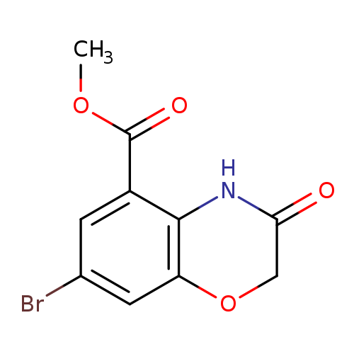 methyl 7-bromo-3-oxo-3,4-dihydro-2H-1,4-benzoxazine-5-carboxylate
