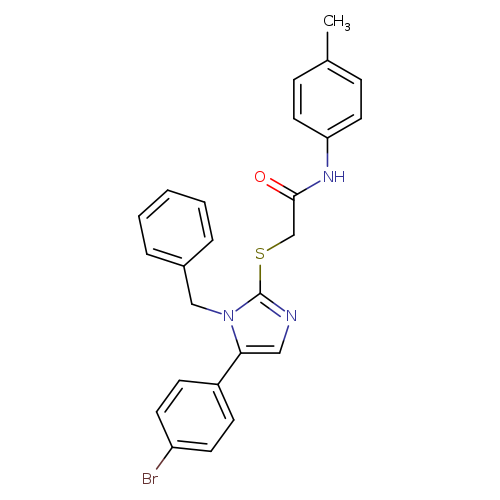 2-{[1-benzyl-5-(4-bromophenyl)-1H-imidazol-2-yl]sulfanyl}-N-(4-methylphenyl)acetamide