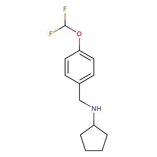 N-{[4-(difluoromethoxy)phenyl]methyl}cyclopentanamine