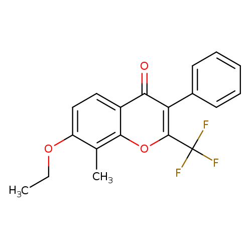 7-ethoxy-8-methyl-3-phenyl-2-(trifluoromethyl)-4H-chromen-4-one