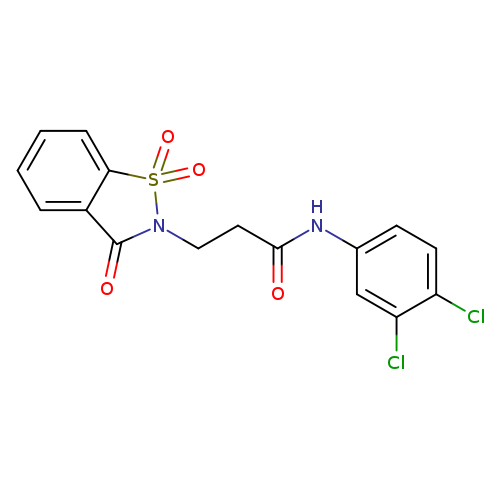 N-(3,4-dichlorophenyl)-3-(1,1,3-trioxo-2,3-dihydro-1lambda6,2-benzothiazol-2-yl)propanamide