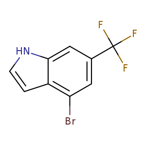 1H-Indole, 4-broMo-6-(trifluoroMethyl)-