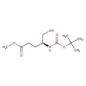 Pentanoic acid, 4-[[(1,1-dimethylethoxy)carbonyl]amino]-5-hydroxy-, methyl ester, (4S)-