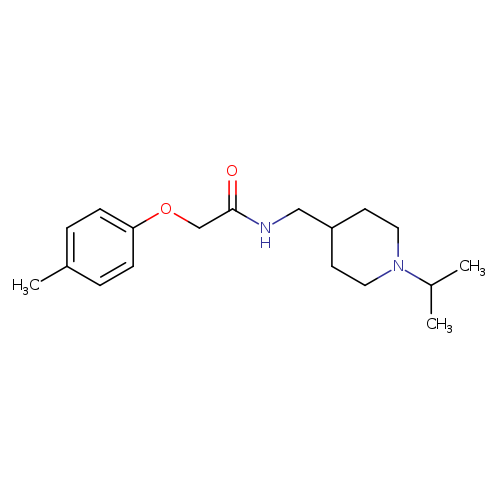 2-(4-methylphenoxy)-N-{[1-(propan-2-yl)piperidin-4-yl]methyl}acetamide