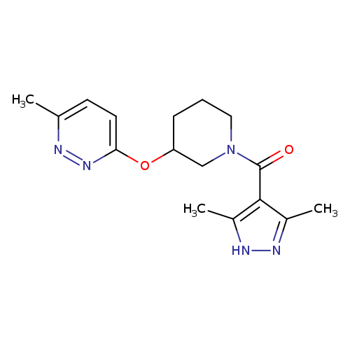 3-{[1-(3,5-dimethyl-1H-pyrazole-4-carbonyl)piperidin-3-yl]oxy}-6-methylpyridazine