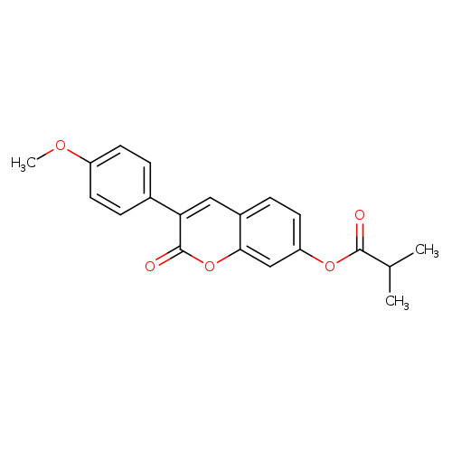 3-(4-methoxyphenyl)-2-oxo-2H-chromen-7-yl 2-methylpropanoate