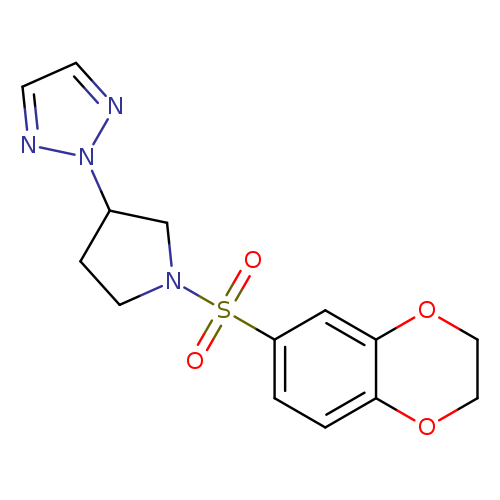 2-[1-(2,3-dihydro-1,4-benzodioxine-6-sulfonyl)pyrrolidin-3-yl]-2H-1,2,3-triazole