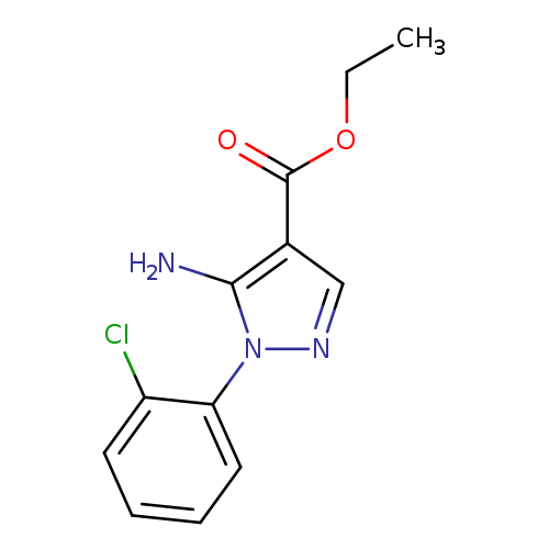1H-Pyrazole-4-carboxylic acid, 5-amino-1-(2-chlorophenyl)-, ethyl ester