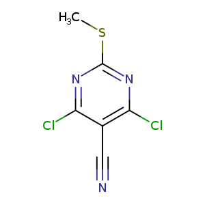 4,6-Dichloro-2-(methylthio)pyrimidine-5-carbonitrile