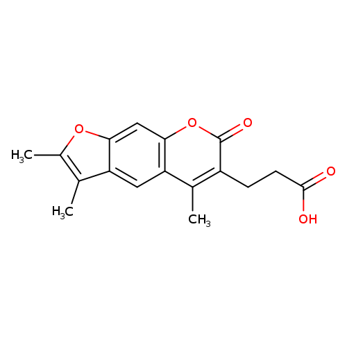 3-(2,3,5-Trimethyl-7-oxo-7h-furo[3,2-g]chromen-6-yl)propanoic acid