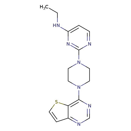 N-ethyl-2-(4-{thieno[3,2-d]pyrimidin-4-yl}piperazin-1-yl)pyrimidin-4-amine