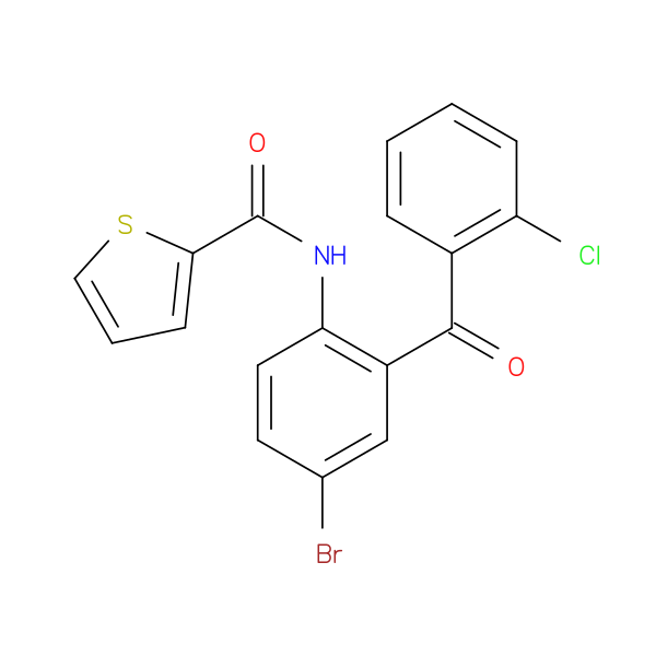 N-[4-bromo-2-(2-chlorobenzoyl)phenyl]thiophene-2-carboxamide