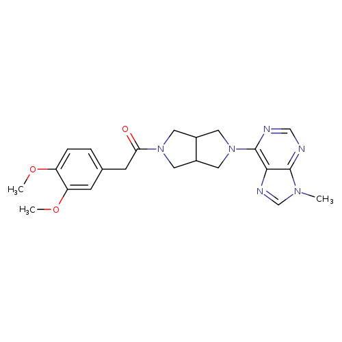 2-(3,4-dimethoxyphenyl)-1-[5-(9-methyl-9H-purin-6-yl)-octahydropyrrolo[3,4-c]pyrrol-2-yl]ethan-1-one
