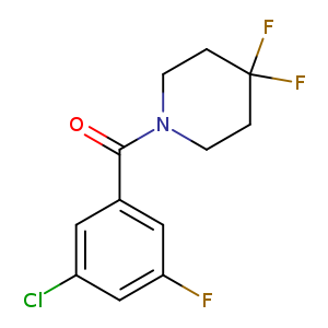 1-(3-chloro-5-fluorobenzoyl)-4,4-difluoropiperidine
