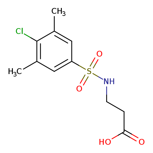 3-(4-chloro-3,5-dimethylbenzenesulfonamido)propanoic acid