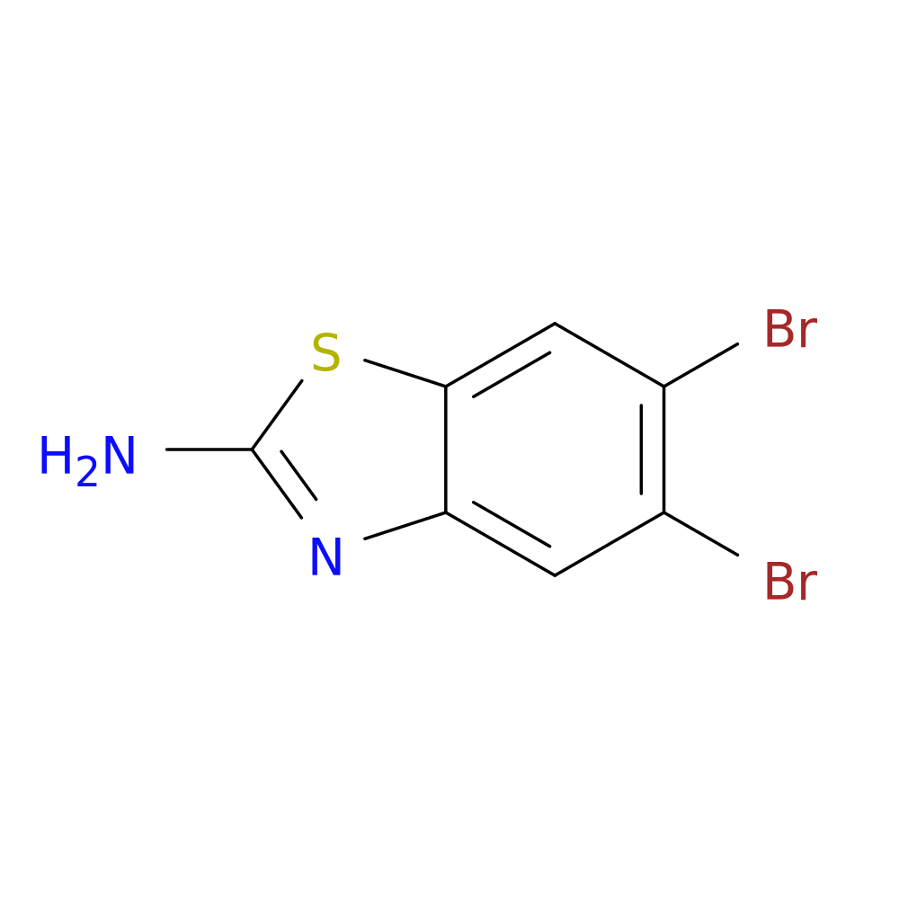 2-Amino-5,6-dibromobenzothiazole