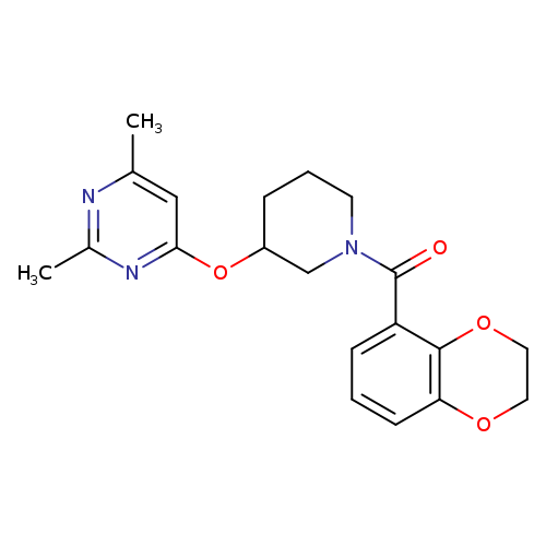 4-{[1-(2,3-dihydro-1,4-benzodioxine-5-carbonyl)piperidin-3-yl]oxy}-2,6-dimethylpyrimidine