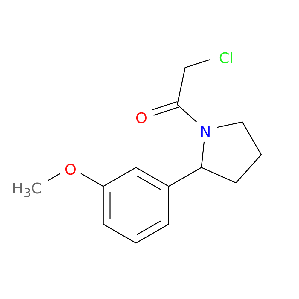 2-chloro-1-[2-(3-methoxyphenyl)pyrrolidin-1-yl]ethan-1-one