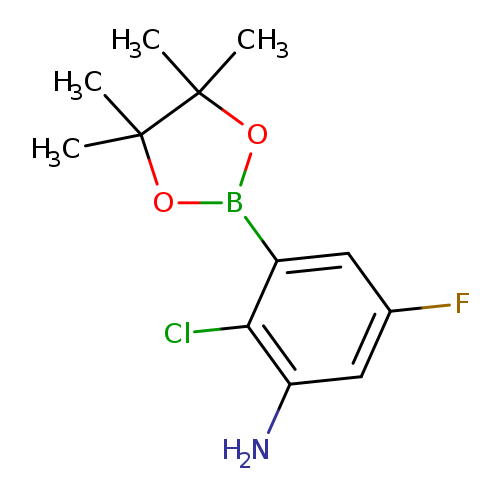 2-Chloro-5-fluoro-3-(4,4,5,5-tetramethyl-1,3,2-dioxaborolan-2-yl)aniline