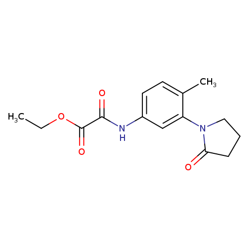ethyl {[4-methyl-3-(2-oxopyrrolidin-1-yl)phenyl]carbamoyl}formate