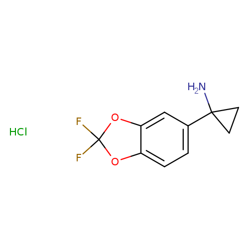 1-(2,2-difluoro-1,3-dioxaindan-5-yl)cyclopropan-1-amine hydrochloride