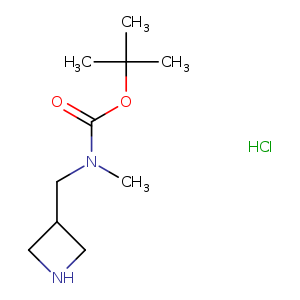 Carbamic acid, N-(3-azetidinylmethyl)-N-methyl-, 1,1-dimethylethyl ester, hydrochloride (1:1)