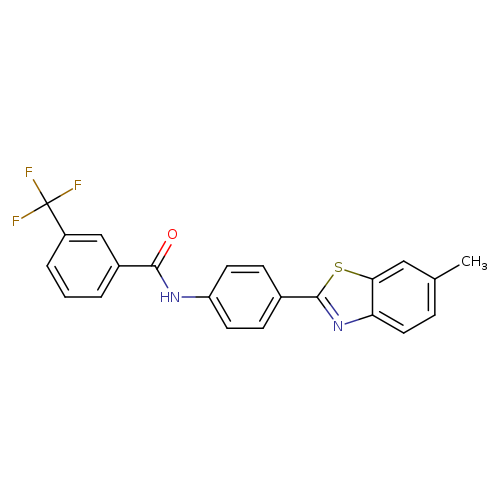 N-[4-(6-methyl-1,3-benzothiazol-2-yl)phenyl]-3-(trifluoromethyl)benzamide