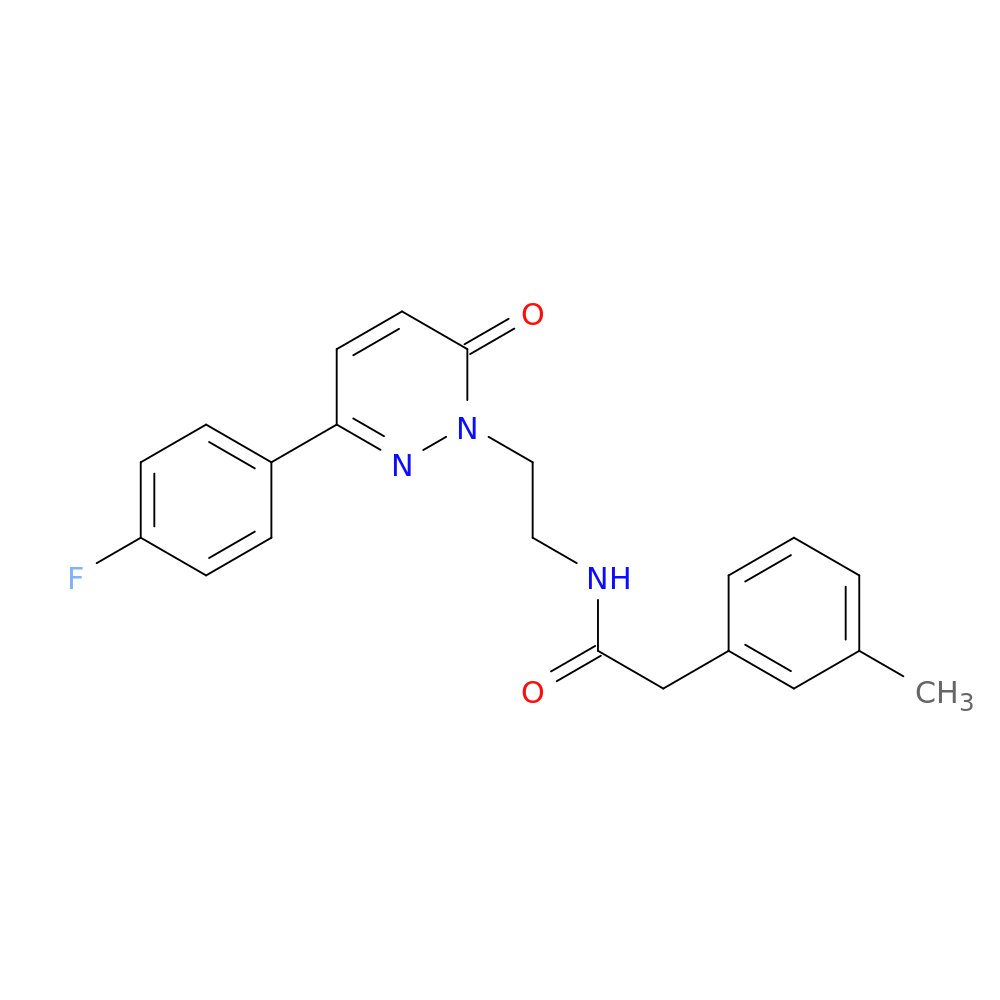 N-{2-[3-(4-fluorophenyl)-6-oxo-1,6-dihydropyridazin-1-yl]ethyl}-2-(3-methylphenyl)acetamide