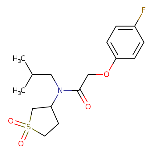 N-(1,1-dioxo-1lambda6-thiolan-3-yl)-2-(4-fluorophenoxy)-N-(2-methylpropyl)acetamide
