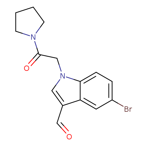 5-Bromo-1-(2-oxo-2-(pyrrolidin-1-yl)ethyl)-1H-indole-3-carbaldehyde