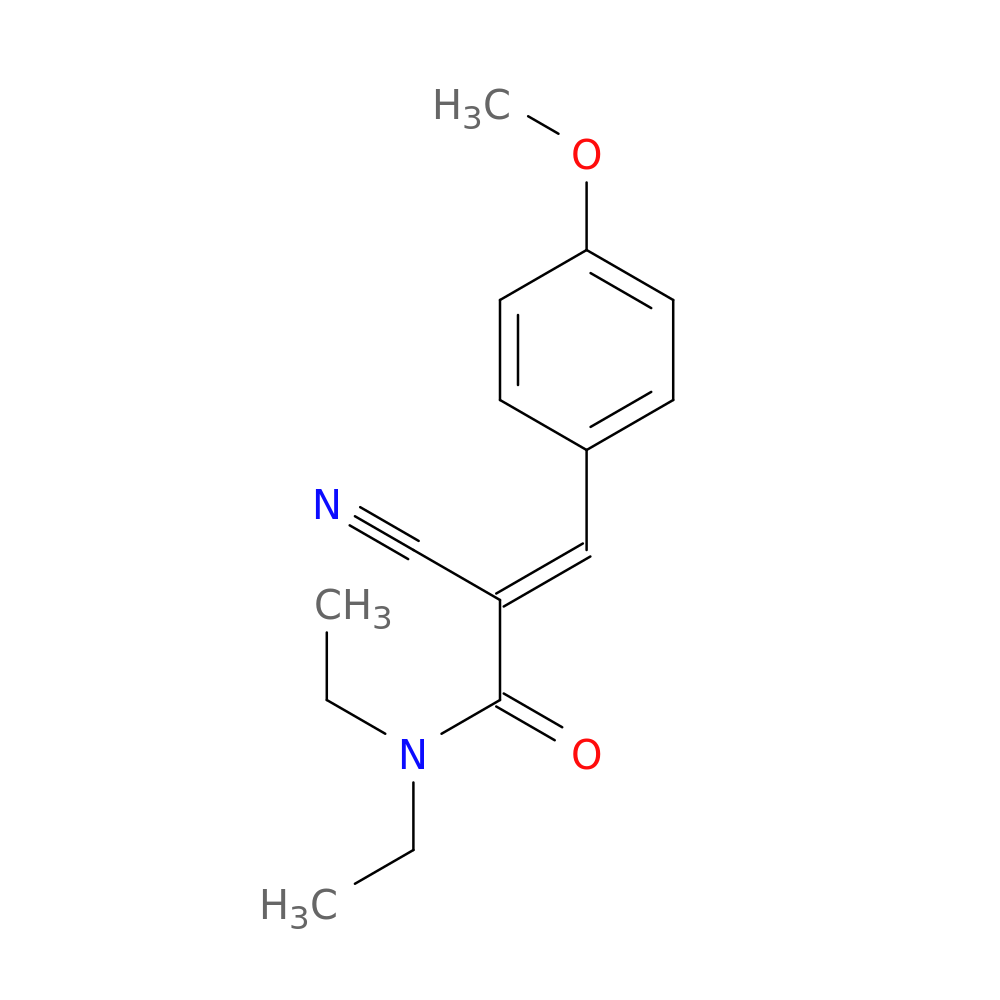 (2E)-2-cyano-N,N-diethyl-3-(4-methoxyphenyl)prop-2-enamide
