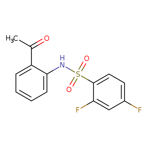 N-(2-acetylphenyl)-2,4-difluorobenzene-1-sulfonamide