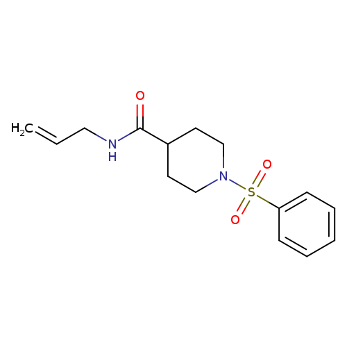 1-(benzenesulfonyl)-N-(prop-2-en-1-yl)piperidine-4-carboxamide