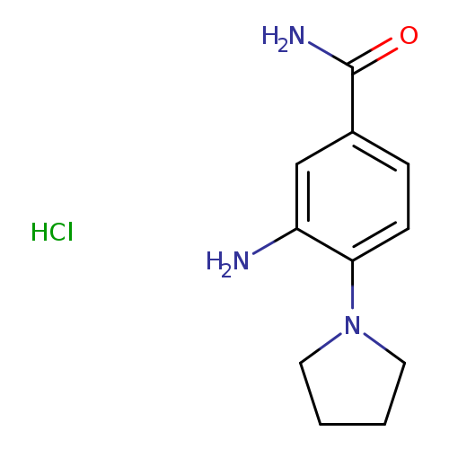 3-amino-4-(pyrrolidin-1-yl)benzamide hydrochloride