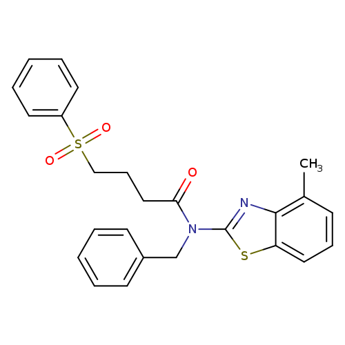 4-(benzenesulfonyl)-N-benzyl-N-(4-methyl-1,3-benzothiazol-2-yl)butanamide
