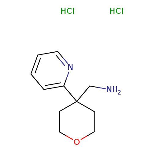[4-(pyridin-2-yl)oxan-4-yl]methanamine dihydrochloride