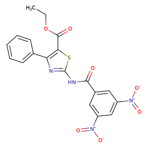 ethyl 2-(3,5-dinitrobenzamido)-4-phenyl-1,3-thiazole-5-carboxylate