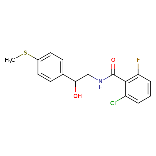2-chloro-6-fluoro-N-{2-hydroxy-2-[4-(methylsulfanyl)phenyl]ethyl}benzamide