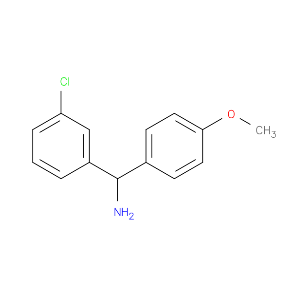 (3-chlorophenyl)(4-methoxyphenyl)methanamine