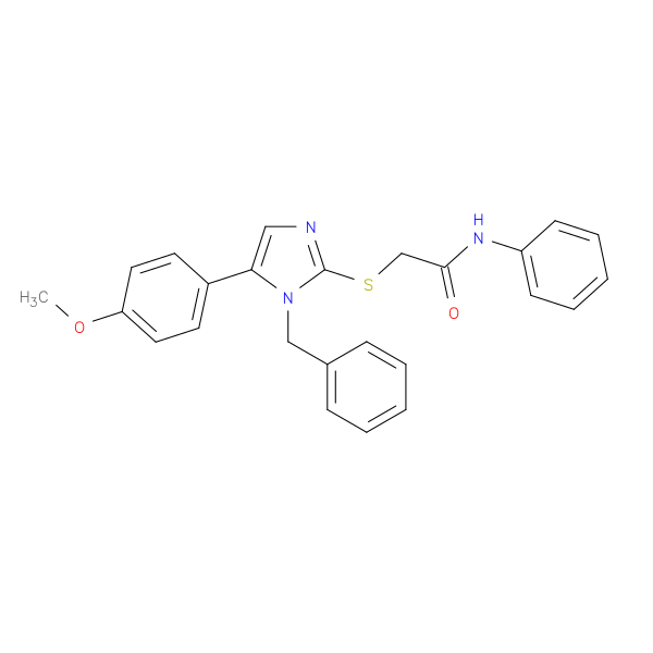 2-{[1-benzyl-5-(4-methoxyphenyl)-1H-imidazol-2-yl]sulfanyl}-N-phenylacetamide