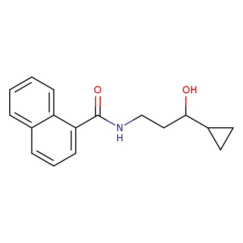 N-(3-cyclopropyl-3-hydroxypropyl)naphthalene-1-carboxamide
