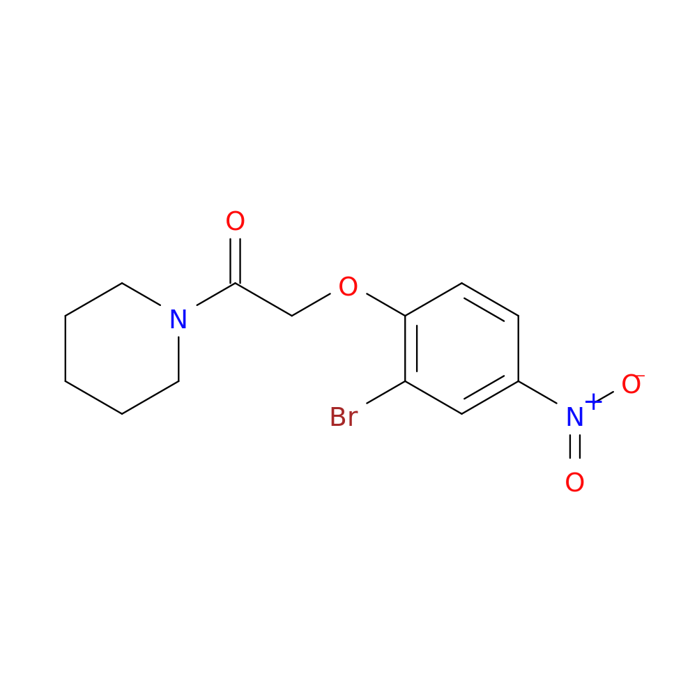 2-(2-Bromo-4-nitrophenoxy)-1-(piperidin-1-yl)ethanone